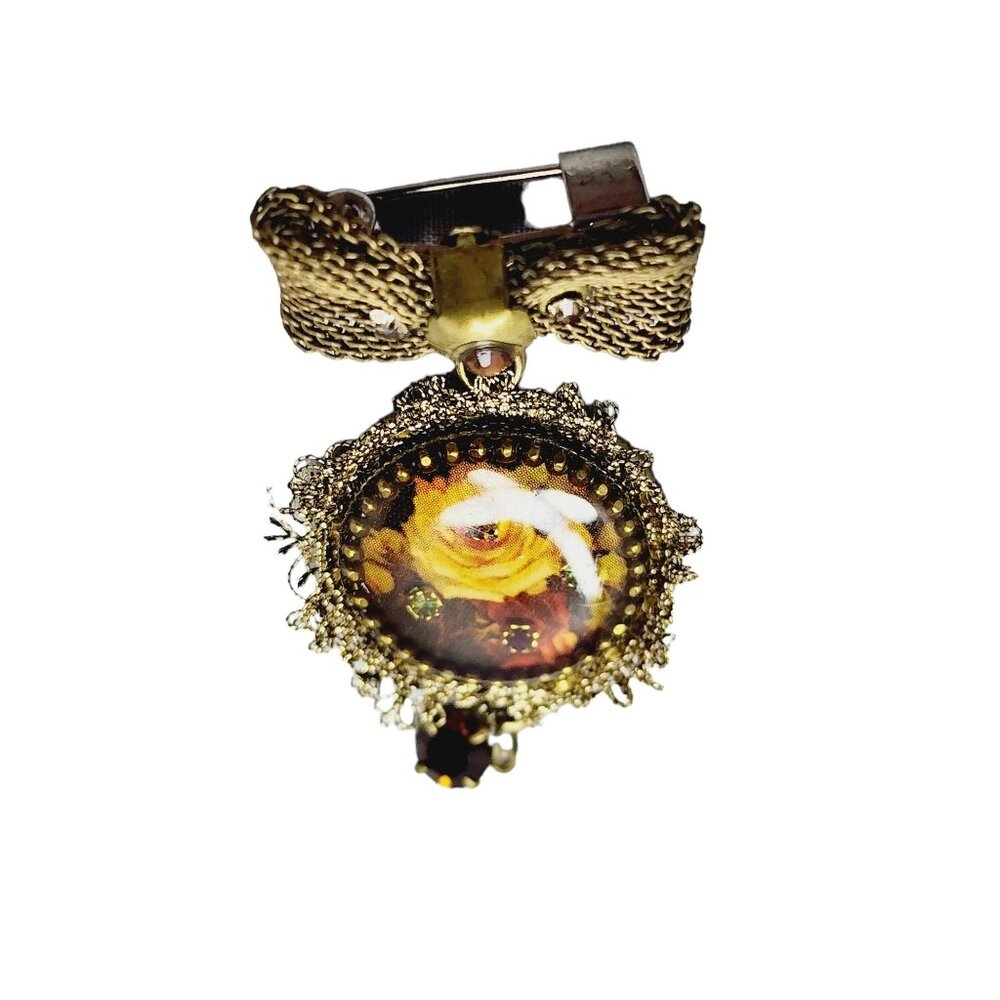 Vintage Signed Michael Negrin Bow Brooch (A1532)